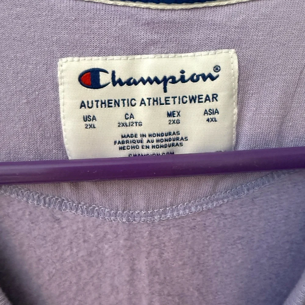 Champion Lavender Athletic Sweatshirt - Picture 2 of 3